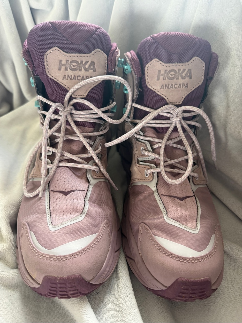 Hoka One Anacapa Gore-Tex Mid Hiking Shoes Elderberry Grape Wine Size 11 Women's
